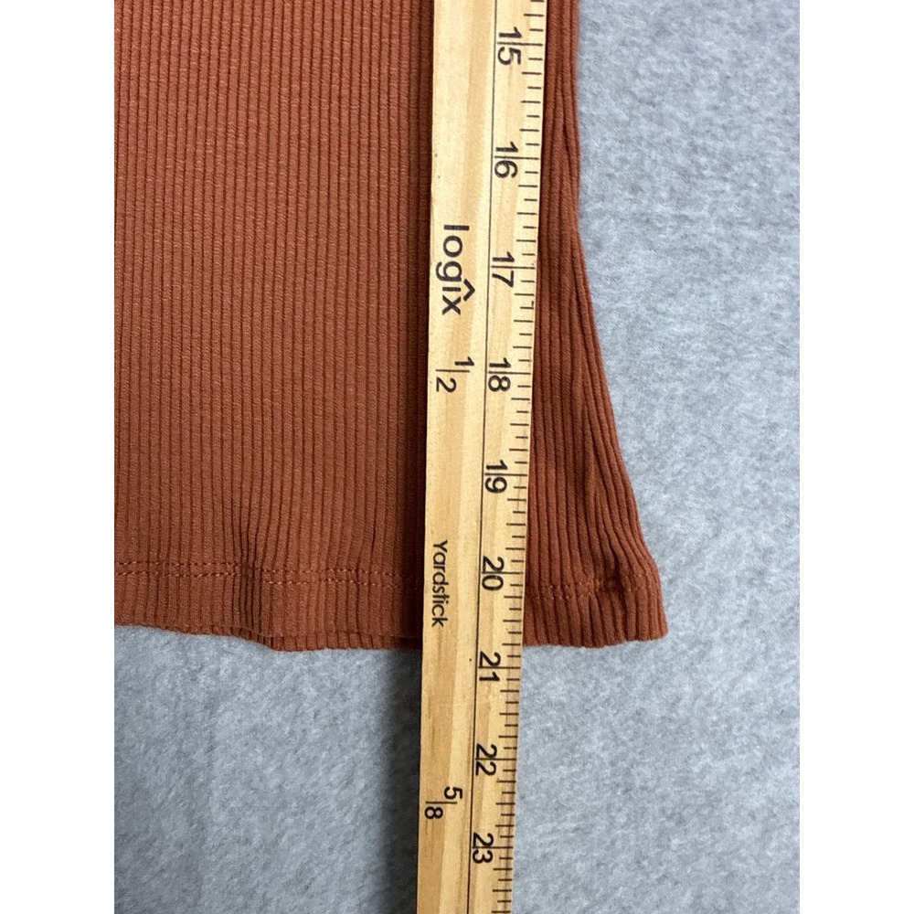WSLY The Rivington Ribbed Stretch-tencel Lyocell Tank Brown Womens S Minimalist - Picture 7 of 7
